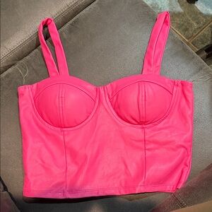 Pink Women's Bustier Top